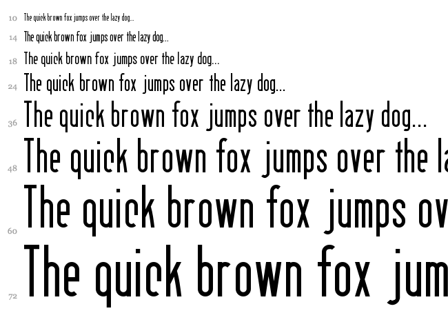 Berlin Email font waterfall